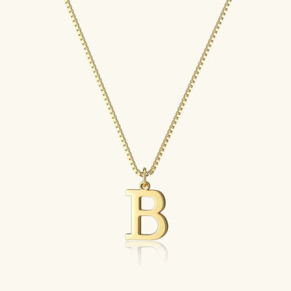 [AuraEcho]Therese Letter Initial Gold Necklace