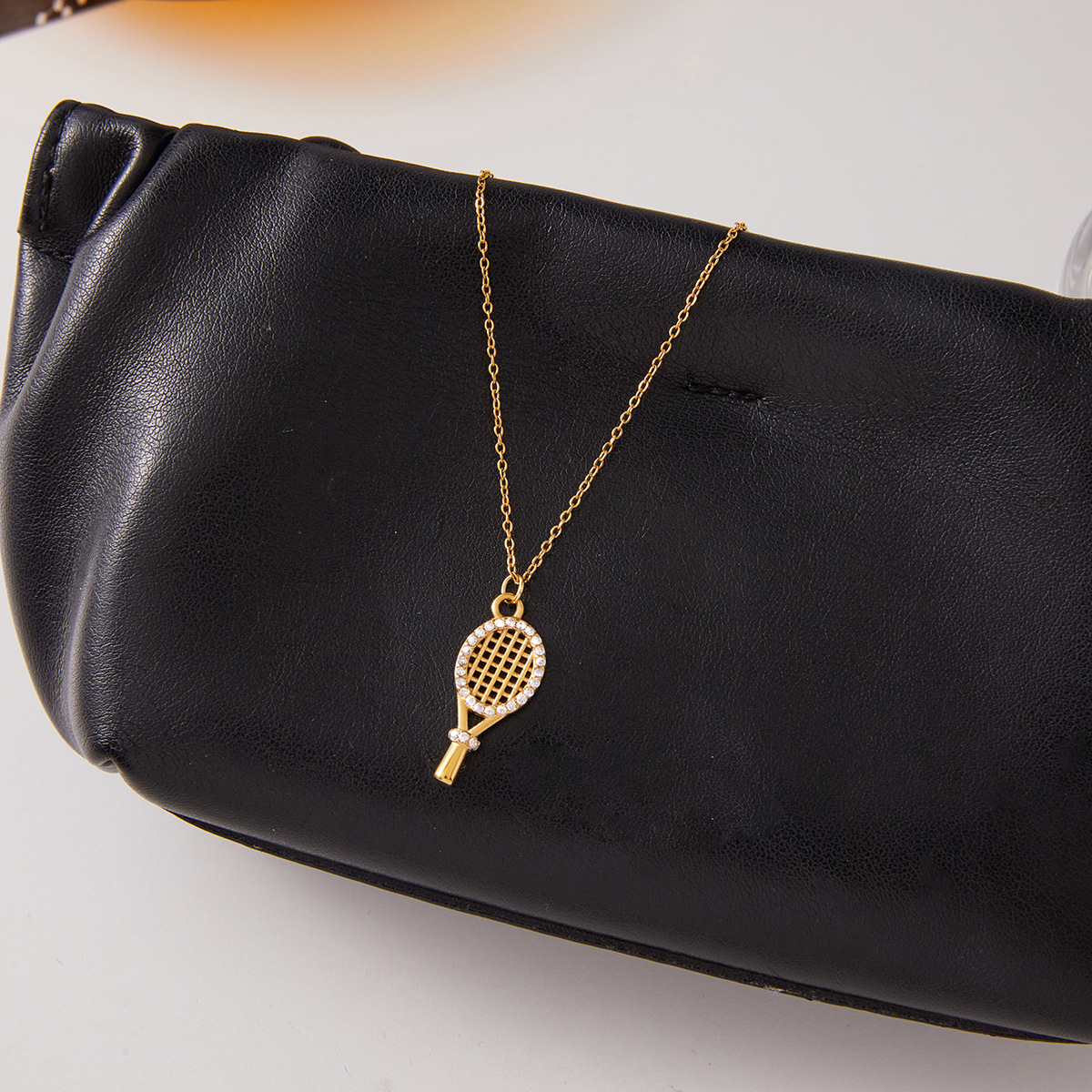 [AuraEcho]Aces Gold Tennis Pendant