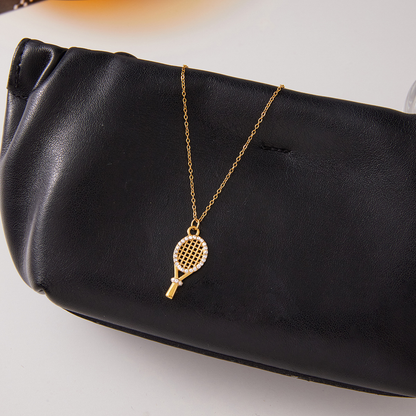 [AuraEcho]Aces Gold Tennis Pendant