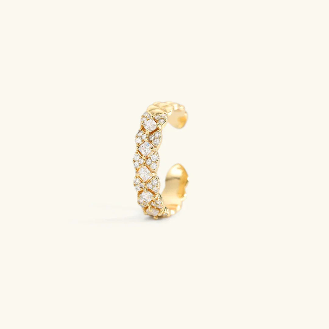 [AuraEcho]Camille Gold Patterned Ring
