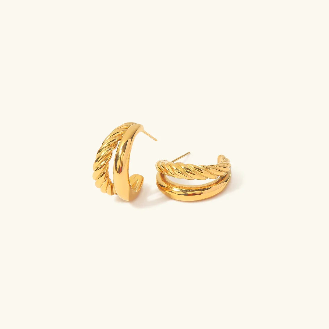[AuraEcho]Cecilia Layered Earrings