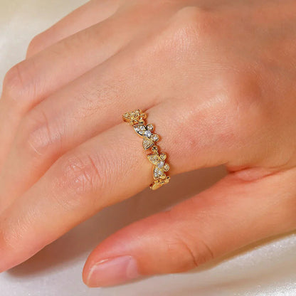 [AuraEcho]Colleen Butterfly Gold Ring