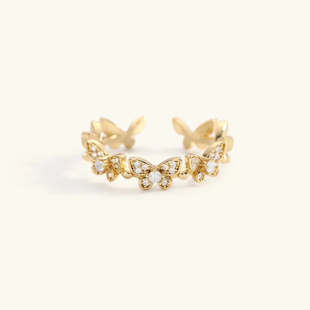 [AuraEcho]Colleen Butterfly Gold Ring