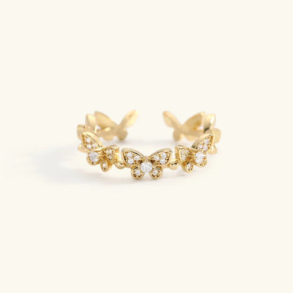 [AuraEcho]Colleen Butterfly Gold Ring