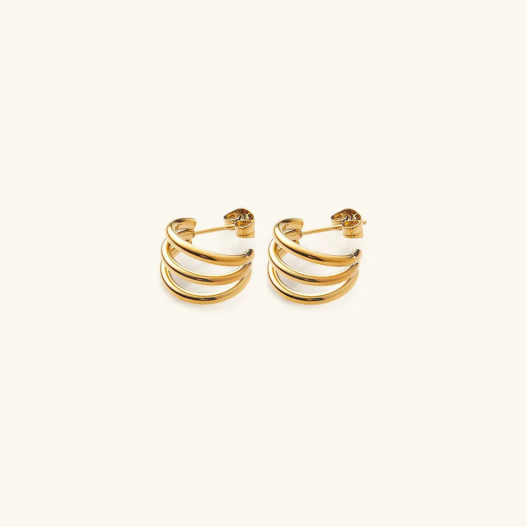 [AuraEcho]Cradle Gold Earrings