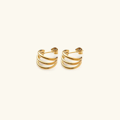 [AuraEcho]Cradle Gold Earrings