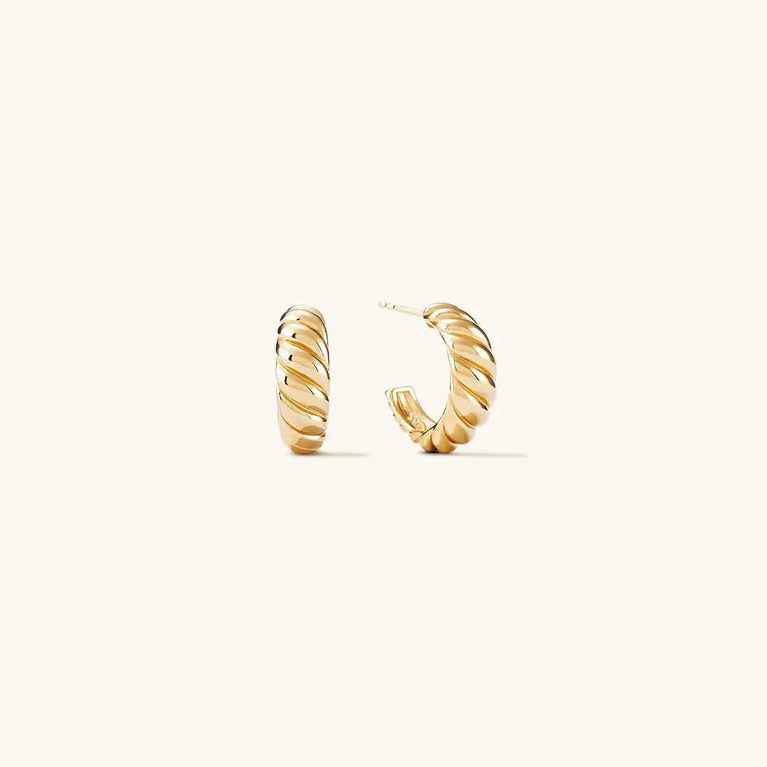 [AuraEcho]Croissant Arc Earrings