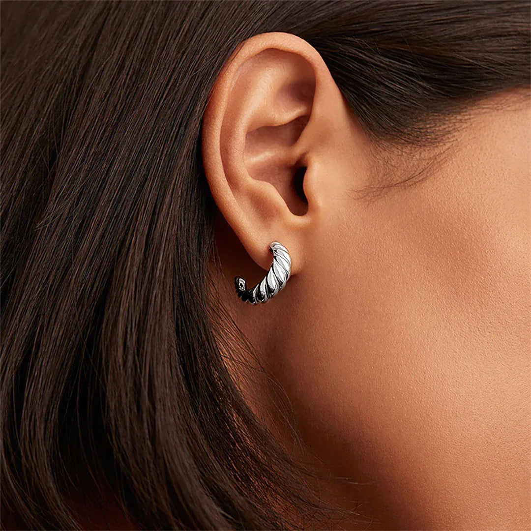 [AuraEcho]Croissant Arc Earrings