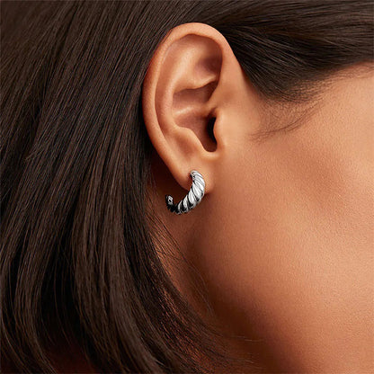 [AuraEcho]Croissant Arc Earrings