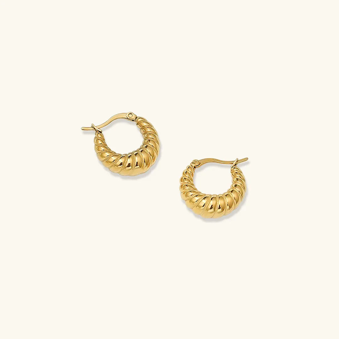 [AuraEcho]Croissant Hoop Earrings