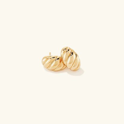[AuraEcho]Croissant Huggie Earrings