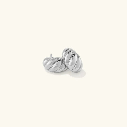 [AuraEcho]Croissant Huggie Earrings