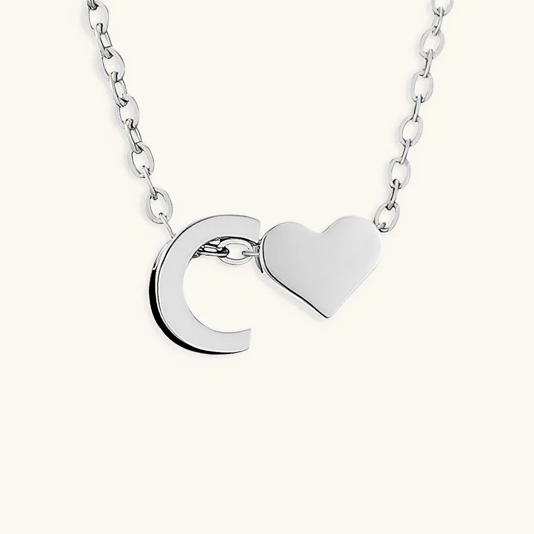 [AuraEcho]Ria Initial Letter Gold Necklace