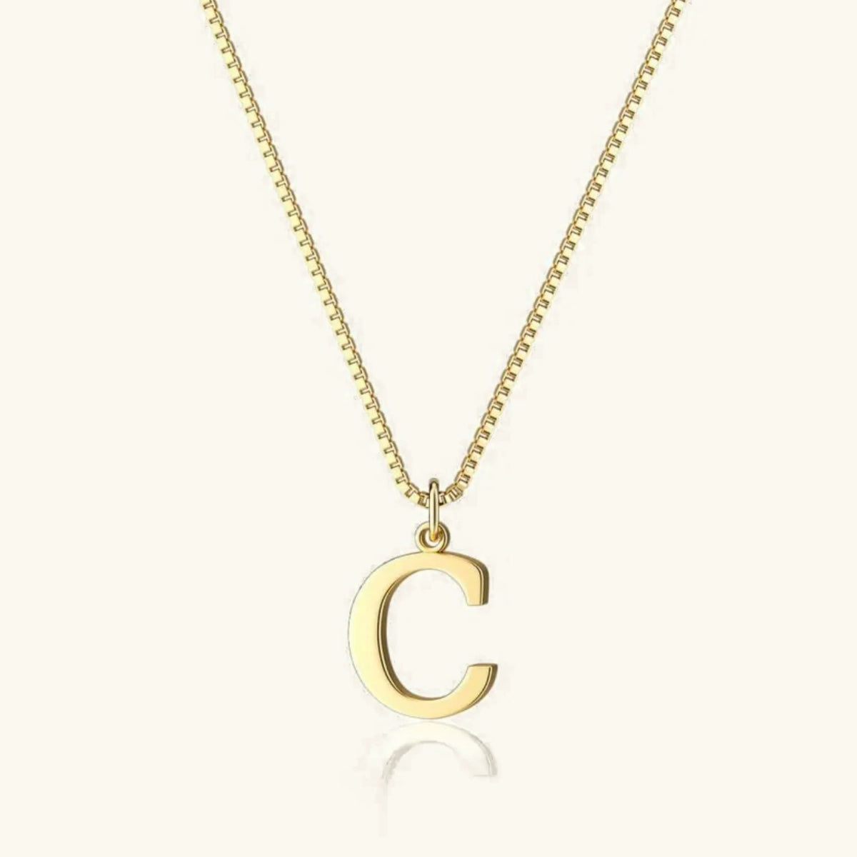 [AuraEcho]Therese Letter Initial Gold Necklace