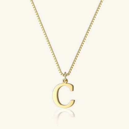 [AuraEcho]Therese Letter Initial Gold Necklace