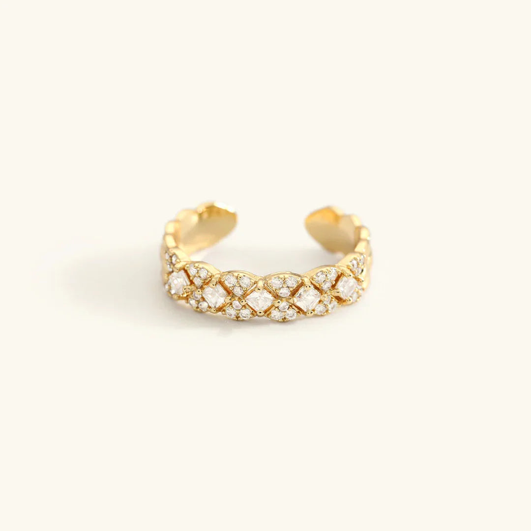 [AuraEcho]Camille Gold Patterned Ring