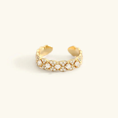 [AuraEcho]Camille Gold Patterned Ring