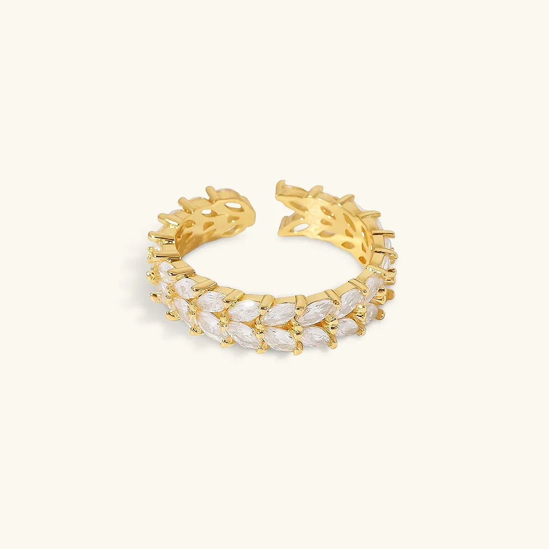 [AuraEcho]Clarisse Patterned Gold Ring