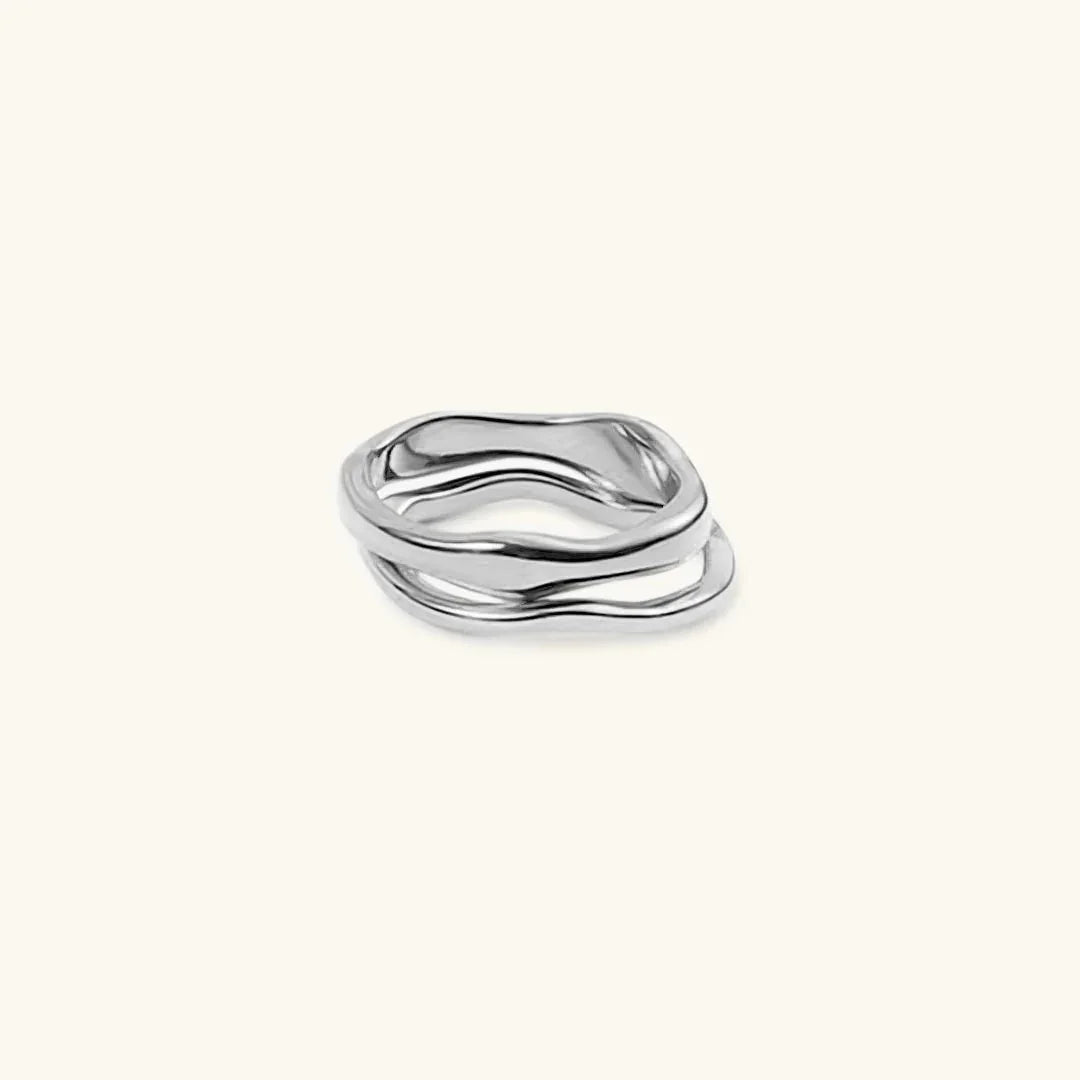 [AuraEcho]Dianne Gold Stacker Ring