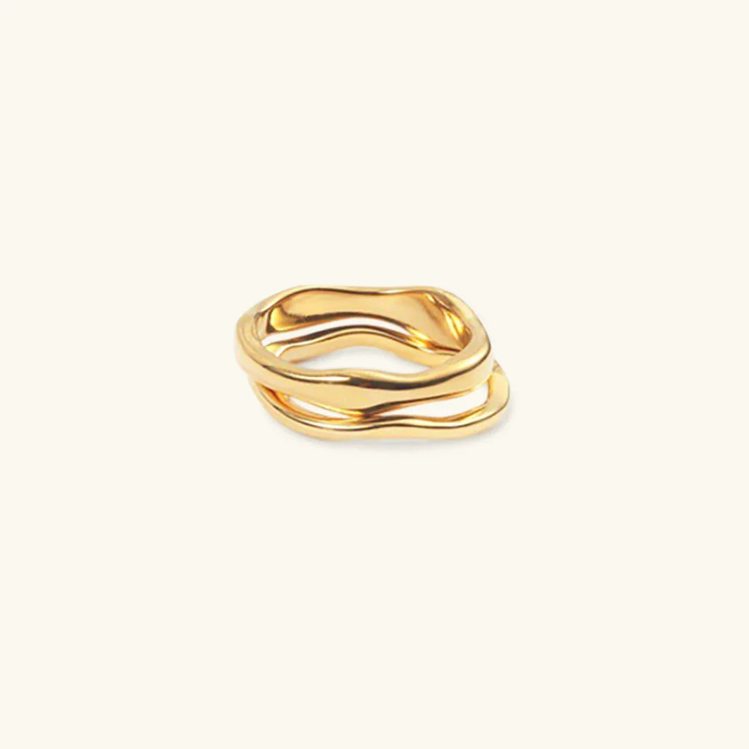 [AuraEcho]Dianne Gold Stacker Ring