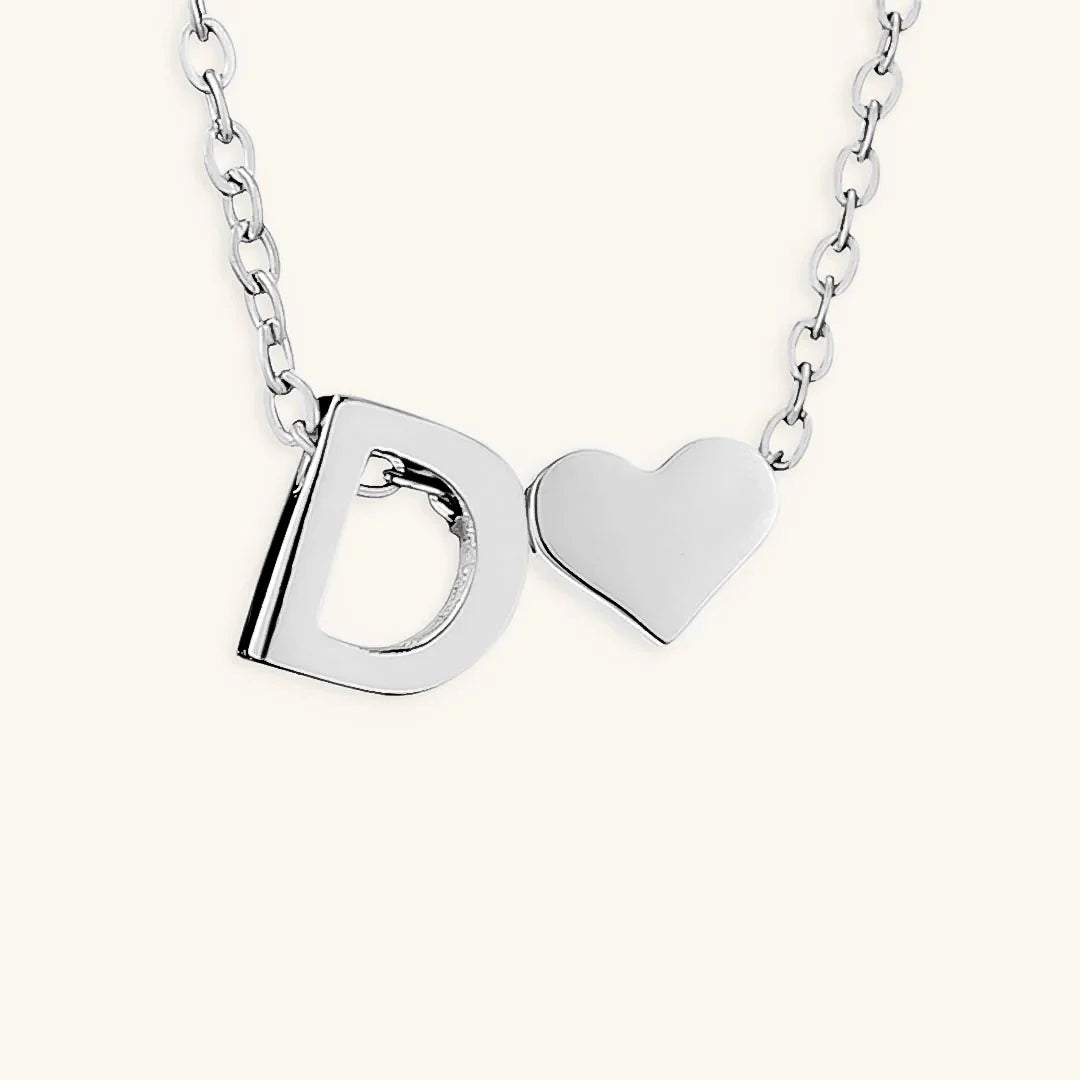 [AuraEcho]Ria Initial Letter Gold Necklace