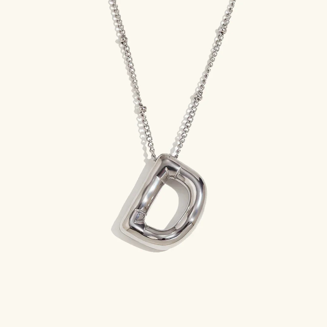 [AuraEcho]Balloon Gold Initial Necklace