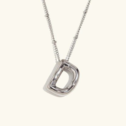 [AuraEcho]Balloon Gold Initial Necklace