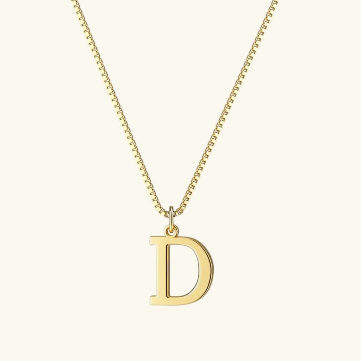 [AuraEcho]Therese Letter Initial Gold Necklace