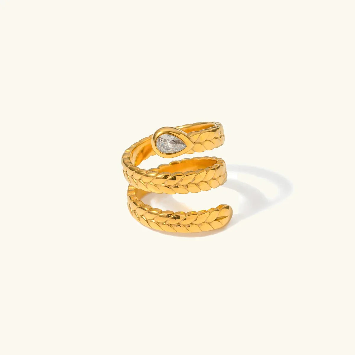 [AuraEcho]Davina Gold Serpent Ring