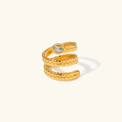 [AuraEcho]Davina Gold Serpent Ring
