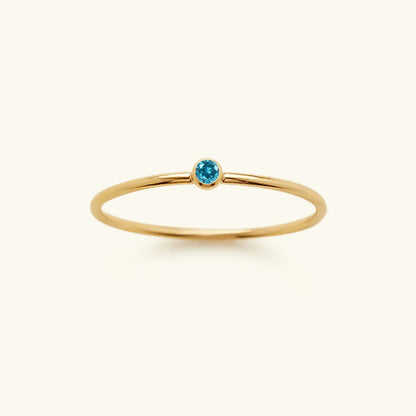 [AuraEcho]Amelia Birthstone Stacker Ring