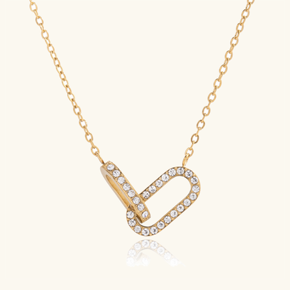 [AuraEcho]Zoelle Interlocking Diamond Pendant