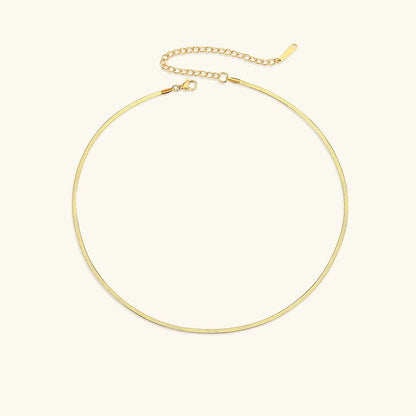 [AuraEcho]Elizabeth Gold Herringbone Necklace
