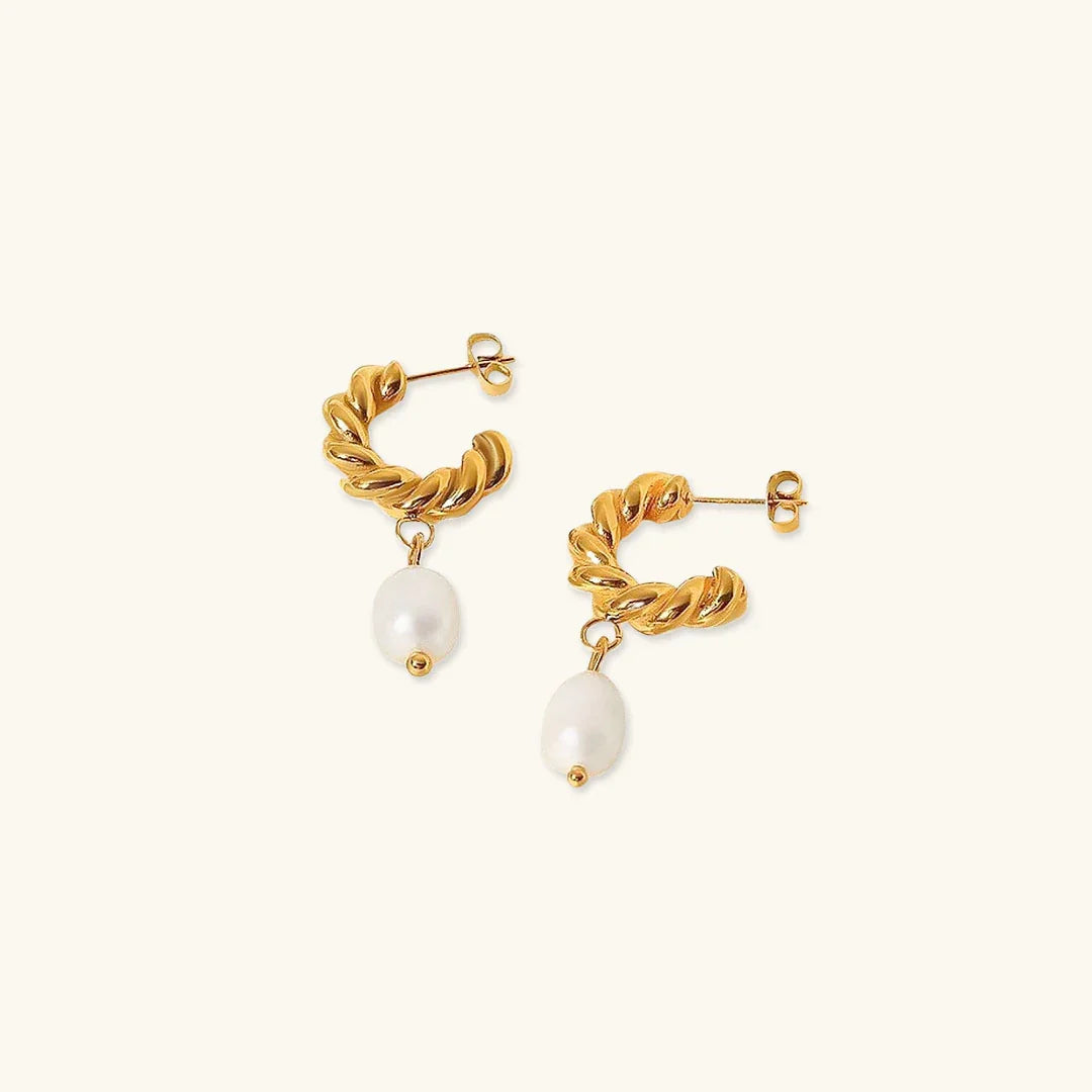[AuraEcho]Emma Pearl Earrings