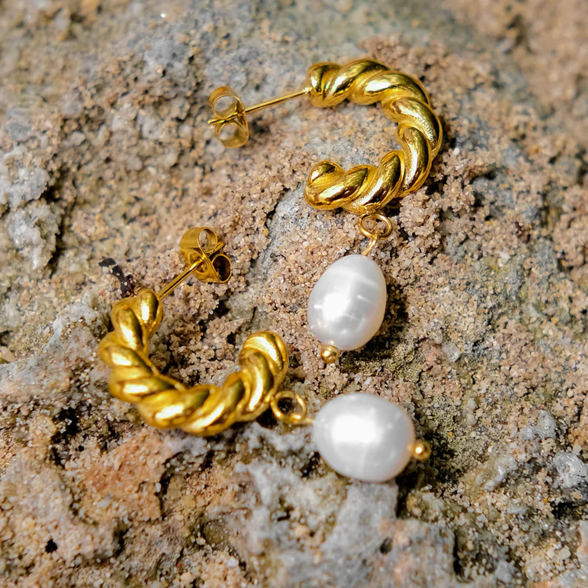 [AuraEcho]Emma Pearl Earrings