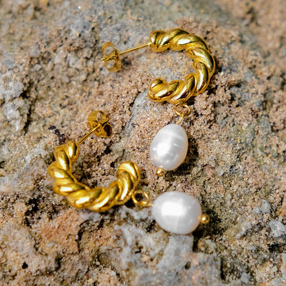 [AuraEcho]Emma Pearl Earrings