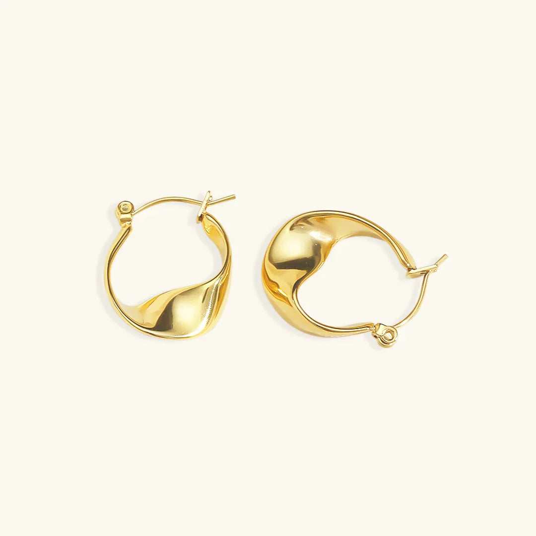[AuraEcho]Esti Irregular Hoop Earrings