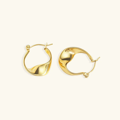 [AuraEcho]Esti Irregular Hoop Earrings