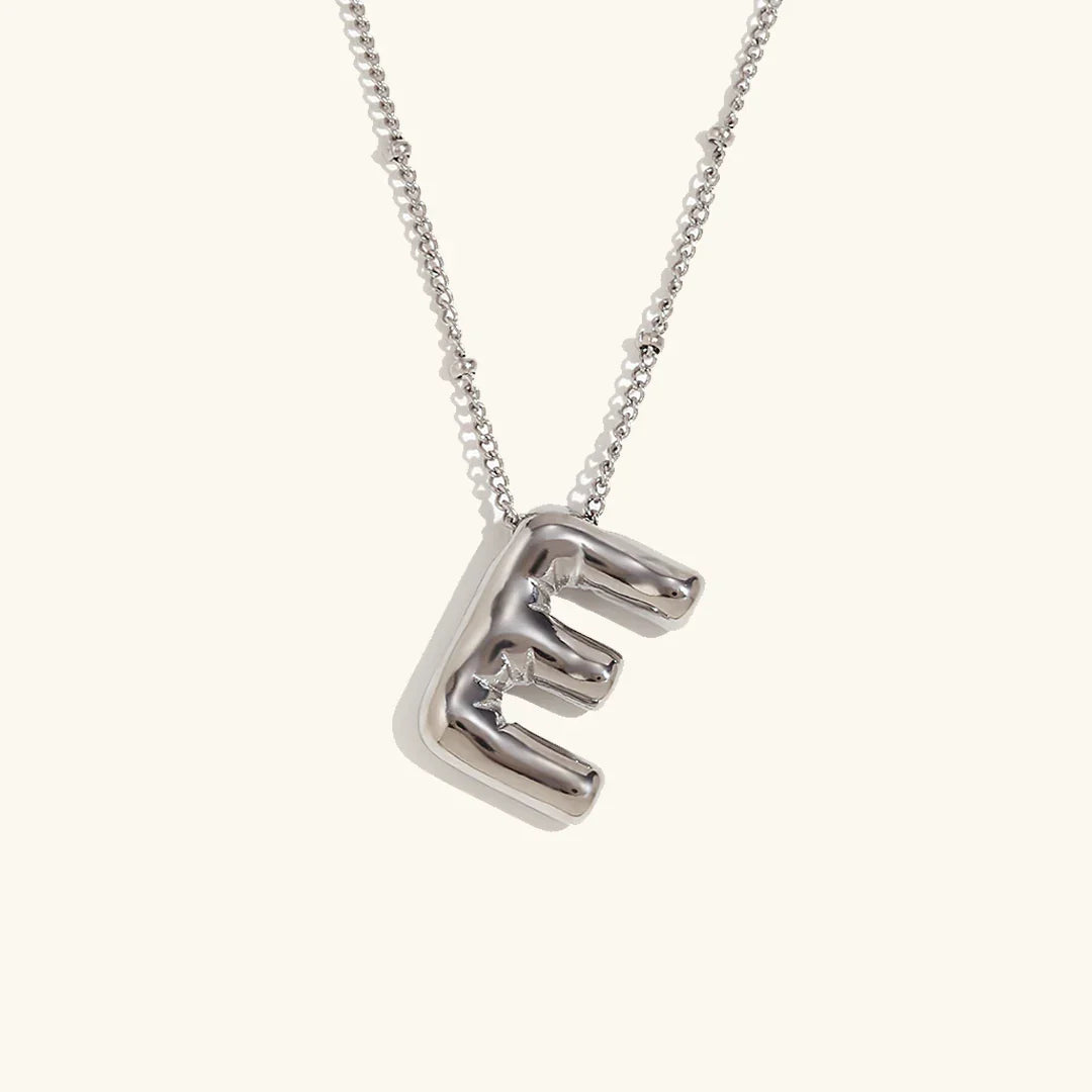 [AuraEcho]Balloon Gold Initial Necklace
