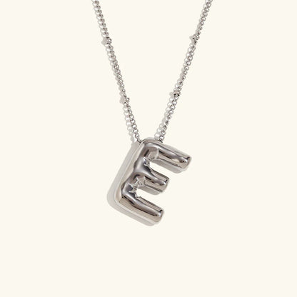 [AuraEcho]Balloon Gold Initial Necklace