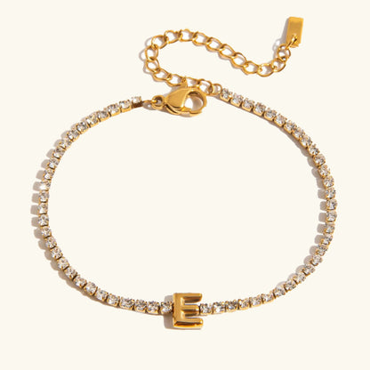 [AuraEcho]Avaria Bubble Letter Tennis Bracelet