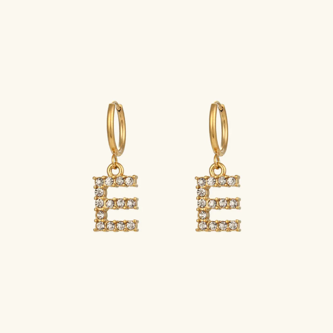 [AuraEcho]Wilhemina Initial Letter Earrings