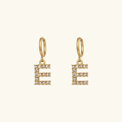 [AuraEcho]Wilhemina Initial Letter Earrings