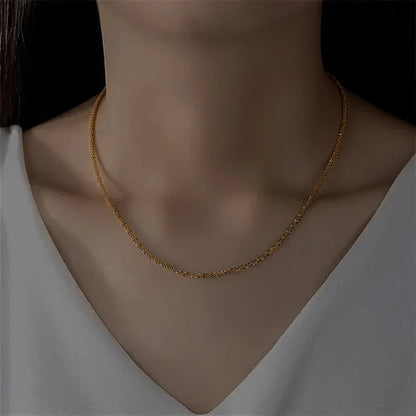 [AuraEcho]Audrey Gold Chain Necklace
