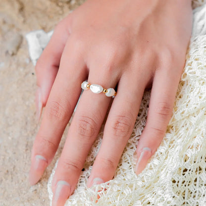 [AuraEcho]Fiji Pearl Band Ring