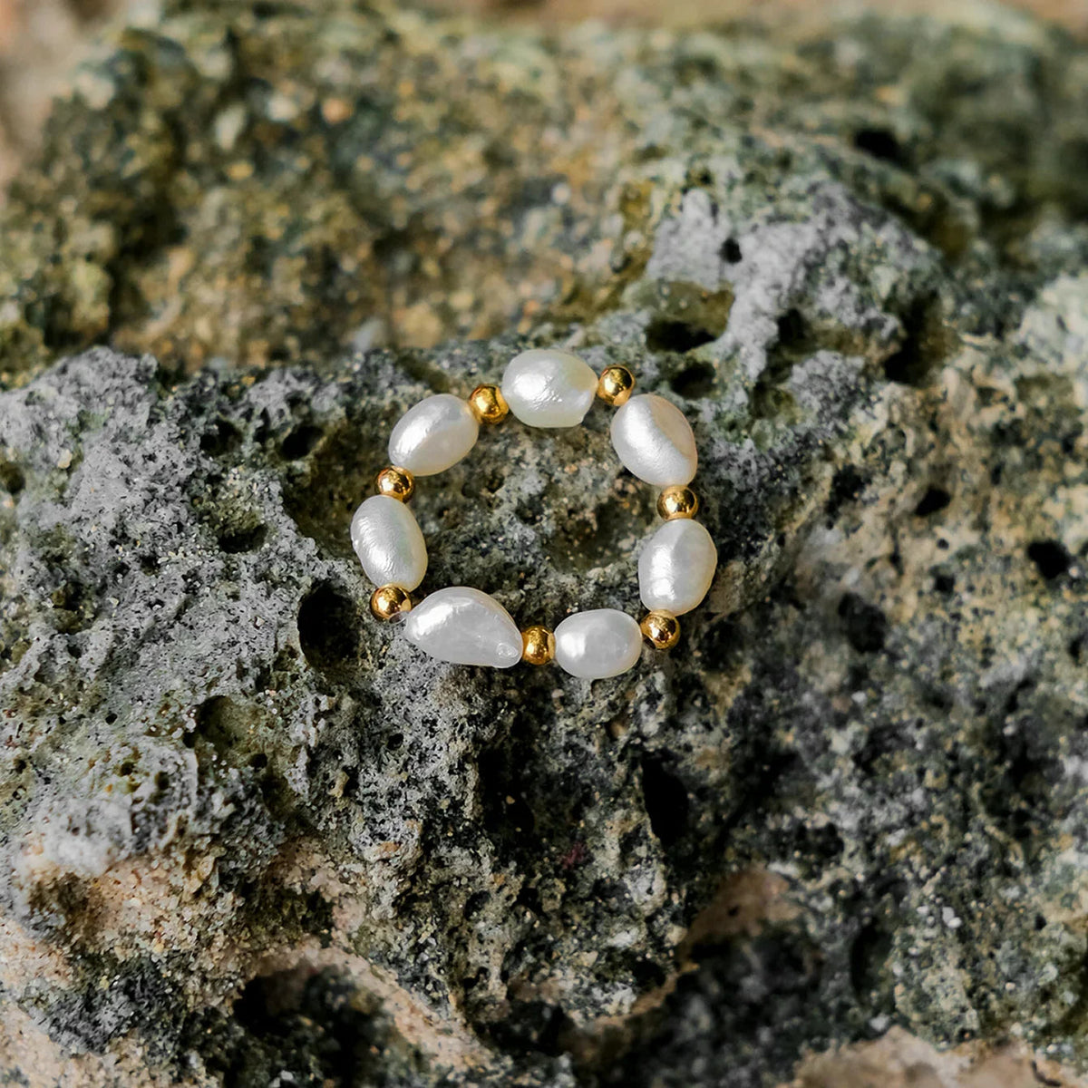 [AuraEcho]Fiji Pearl Band Ring