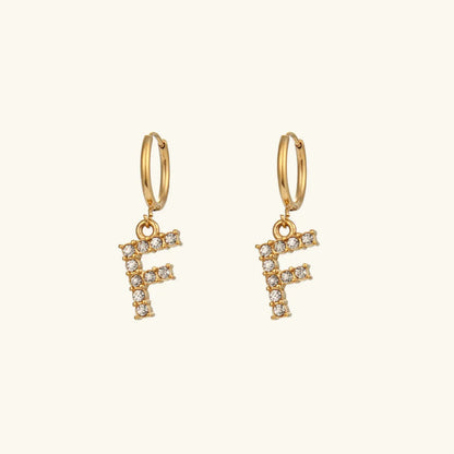 [AuraEcho]Wilhemina Initial Letter Earrings
