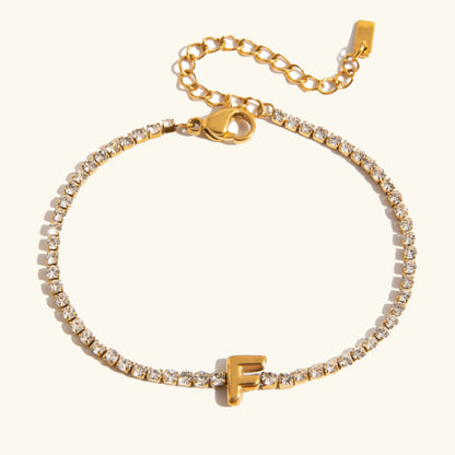 [AuraEcho]Avaria Bubble Letter Tennis Bracelet
