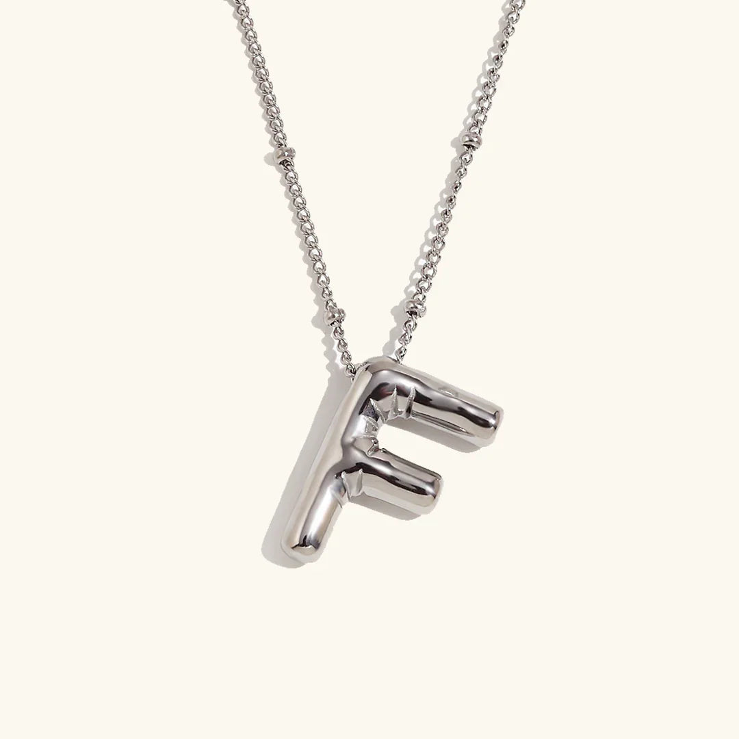 [AuraEcho]Balloon Gold Initial Necklace