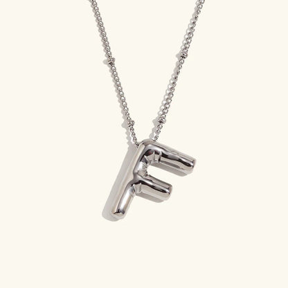 [AuraEcho]Balloon Gold Initial Necklace